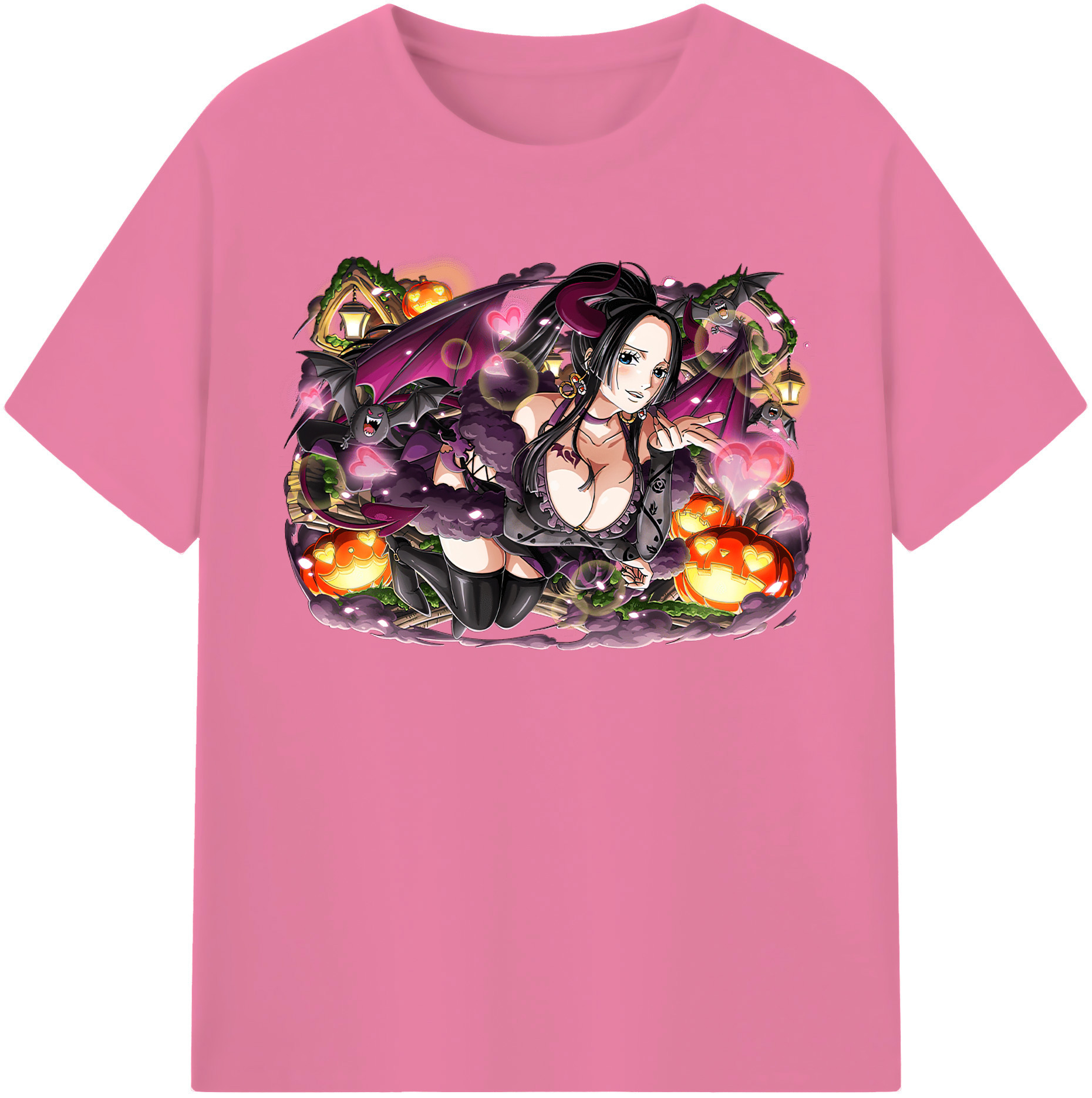 ワンピース ボア・ハンコック ONE PIECE Boa·Hancock 綿100％半袖Tシャツ（フロントプリント）